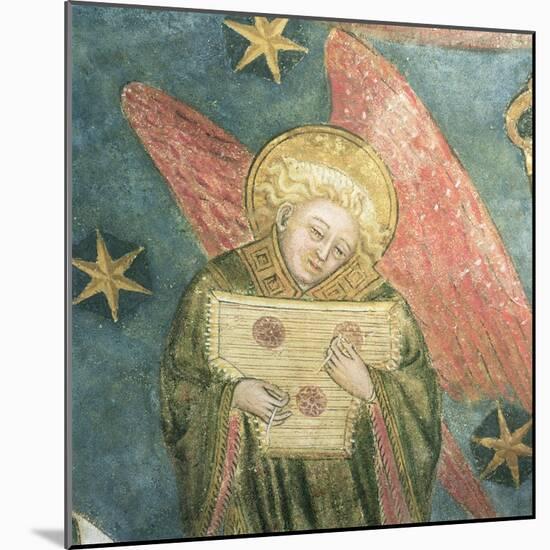 Angel Musician Playing a Psaltery, Detail from the Vault of the Crypt-null-Mounted Giclee Print