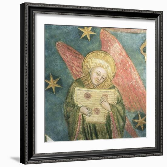 Angel Musician Playing a Psaltery, Detail from the Vault of the Crypt-null-Framed Giclee Print