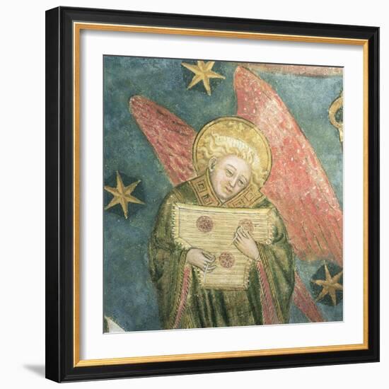 Angel Musician Playing a Psaltery, Detail from the Vault of the Crypt-null-Framed Giclee Print