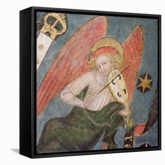 Angel Musician Playing a Viol, Detail from the Vault of the Crypt-null-Framed Premier Image Canvas