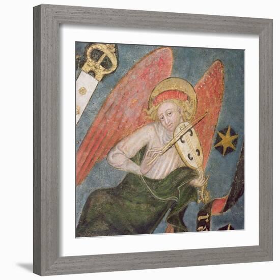 Angel Musician Playing a Viol, Detail from the Vault of the Crypt-null-Framed Giclee Print