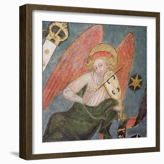 Angel Musician Playing a Viol, Detail from the Vault of the Crypt-null-Framed Giclee Print