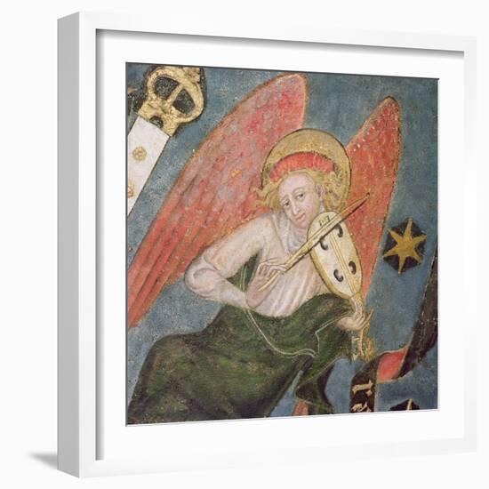 Angel Musician Playing a Viol, Detail from the Vault of the Crypt-null-Framed Giclee Print