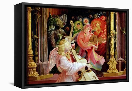 Angel Musicians, from the Concert of Angels from the Isenheim Altarpiece, circa 1512-16-Matthias Grünewald-Framed Premier Image Canvas