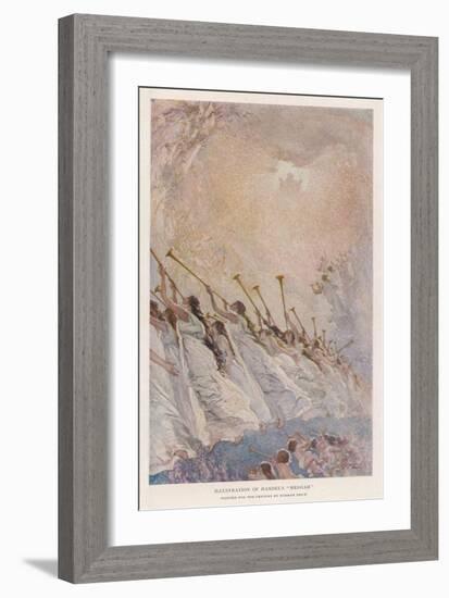 Angel Musicians: Not All Angels Play the Harp There's a Fair-Sized Brass Section as Well-Norman Price-Framed Art Print