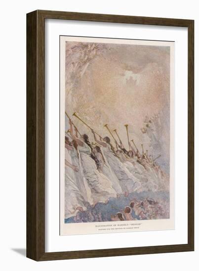 Angel Musicians: Not All Angels Play the Harp There's a Fair-Sized Brass Section as Well-Norman Price-Framed Art Print