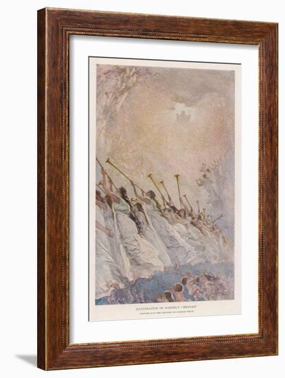 Angel Musicians: Not All Angels Play the Harp There's a Fair-Sized Brass Section as Well-Norman Price-Framed Art Print