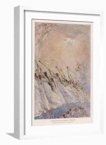 Angel Musicians: Not All Angels Play the Harp There's a Fair-Sized Brass Section as Well-Norman Price-Framed Art Print