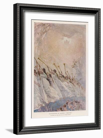Angel Musicians: Not All Angels Play the Harp There's a Fair-Sized Brass Section as Well-Norman Price-Framed Art Print