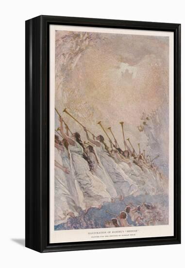 Angel Musicians: Not All Angels Play the Harp There's a Fair-Sized Brass Section as Well-Norman Price-Framed Stretched Canvas