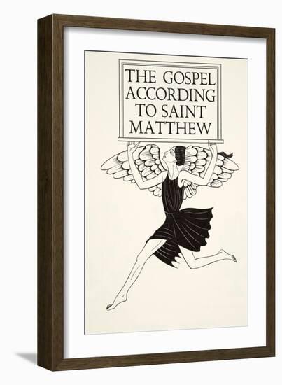 Angel of St. Matthew, 1931-Eric Gill-Framed Giclee Print