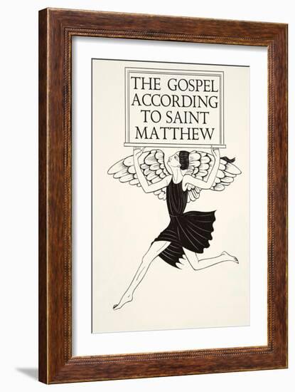 Angel of St. Matthew, 1931-Eric Gill-Framed Giclee Print