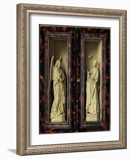 Angel of the Annunciation-Jan van Eyck-Framed Giclee Print