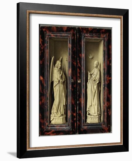 Angel of the Annunciation-Jan van Eyck-Framed Giclee Print