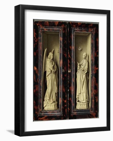 Angel of the Annunciation-Jan van Eyck-Framed Giclee Print