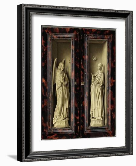 Angel of the Annunciation-Jan van Eyck-Framed Giclee Print