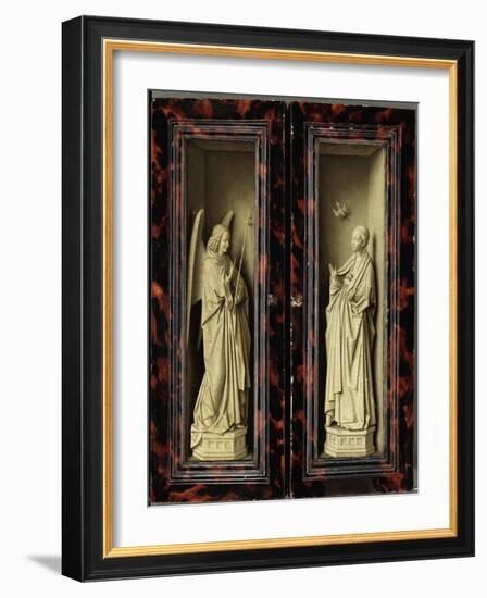 Angel of the Annunciation-Jan van Eyck-Framed Giclee Print