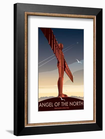 Angel of the North - Dave Thompson Contemporary Travel Print-Dave Thompson-Framed Giclee Print