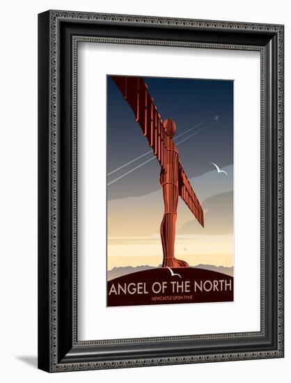 Angel of the North - Dave Thompson Contemporary Travel Print-Dave Thompson-Framed Giclee Print