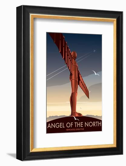 Angel of the North - Dave Thompson Contemporary Travel Print-Dave Thompson-Framed Giclee Print