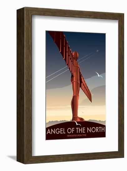 Angel of the North - Dave Thompson Contemporary Travel Print-Dave Thompson-Framed Giclee Print