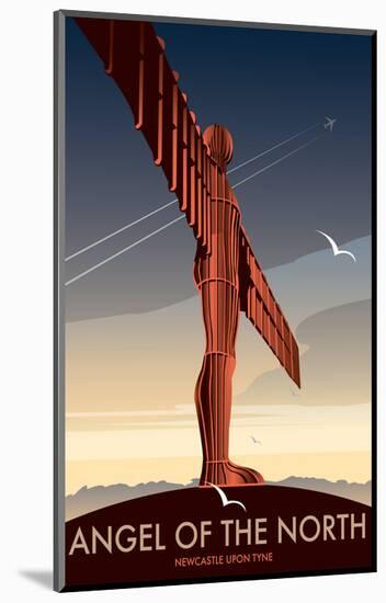 Angel of the North - Dave Thompson Contemporary Travel Print-Dave Thompson-Mounted Giclee Print