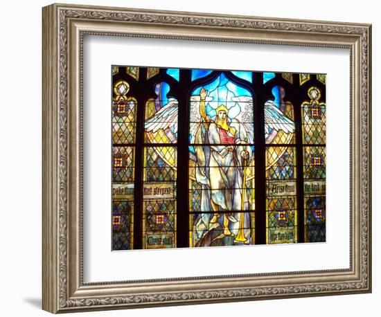 Angel of the Resurrection Stained Glass Window-Louis Comfort Tiffany-Framed Photographic Print