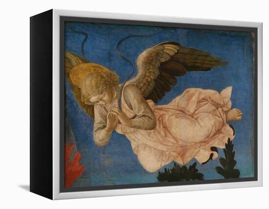 Angel (Panel of the Pistoia Santa Trinità Altarpiec), 1455-1460-Francesco Di Stefano Pesellino-Framed Premier Image Canvas