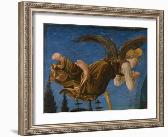 Angel (Panel of the Pistoia Santa Trinità Altarpiec), 1455-1460-Francesco Di Stefano Pesellino-Framed Giclee Print