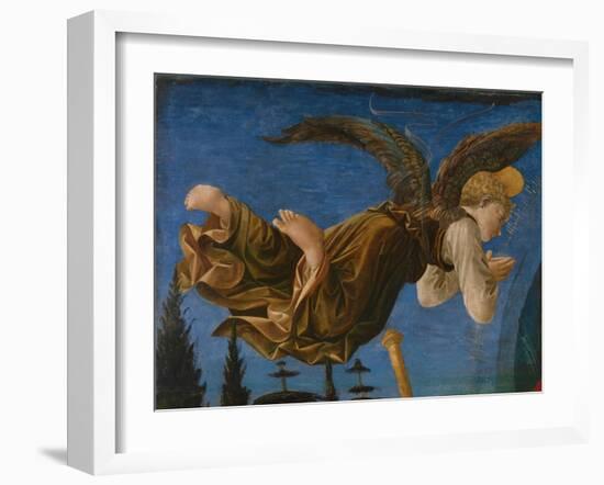 Angel (Panel of the Pistoia Santa Trinità Altarpiec), 1455-1460-Francesco Di Stefano Pesellino-Framed Giclee Print