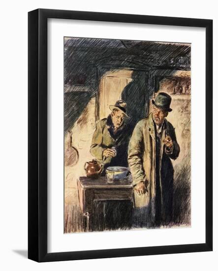 'Angel Pavement'-Joseph Simpson-Framed Giclee Print