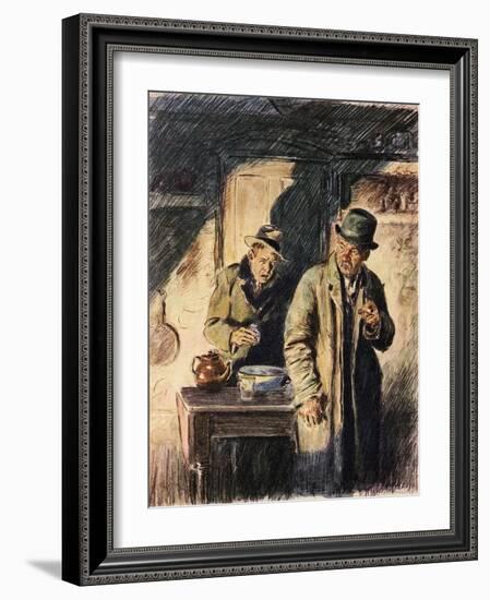 'Angel Pavement'-Joseph Simpson-Framed Giclee Print