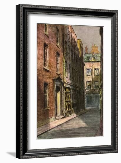 'Angel Pavement'-Joseph Simpson-Framed Giclee Print