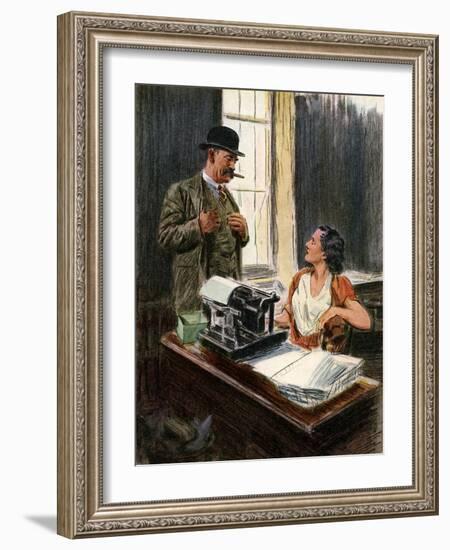 'Angel Pavement'-Joseph Simpson-Framed Giclee Print