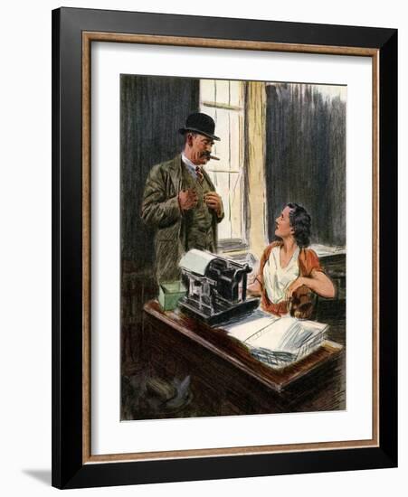 'Angel Pavement'-Joseph Simpson-Framed Giclee Print