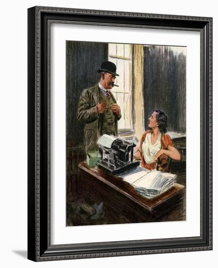 'Angel Pavement'-Joseph Simpson-Framed Giclee Print