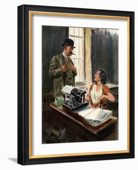 'Angel Pavement'-Joseph Simpson-Framed Giclee Print