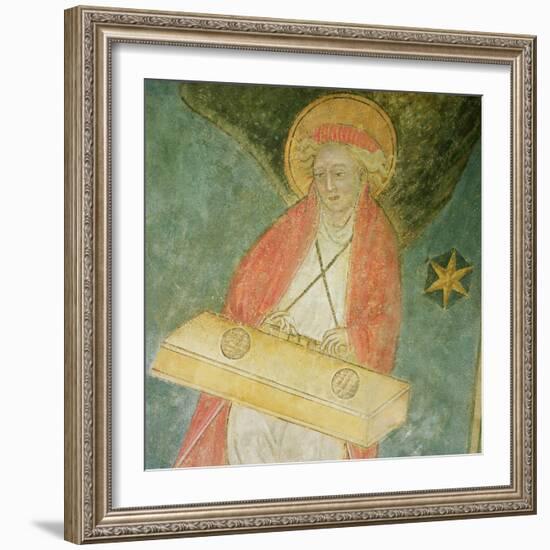 Angel Playing a Clavichord, Detail from the Vault of the Crypt-null-Framed Giclee Print