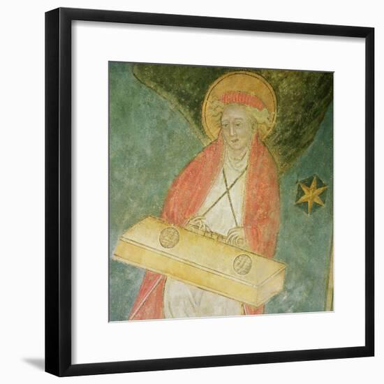 Angel Playing a Clavichord, Detail from the Vault of the Crypt-null-Framed Giclee Print