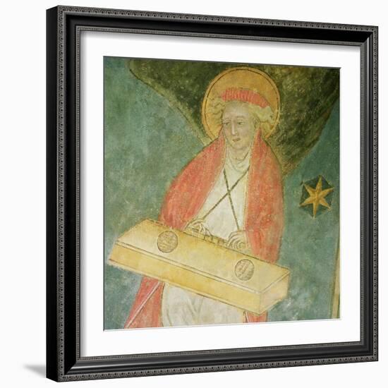 Angel Playing a Clavichord, Detail from the Vault of the Crypt-null-Framed Giclee Print