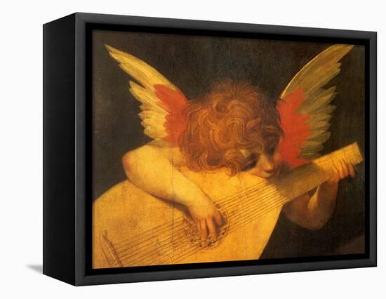 Angel Playing Lute-null-Framed Premier Image Canvas