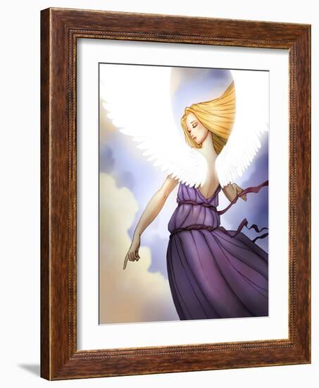 Angel Pointing-Harry Briggs-Framed Giclee Print