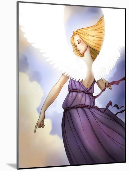 Angel Pointing-Harry Briggs-Mounted Giclee Print