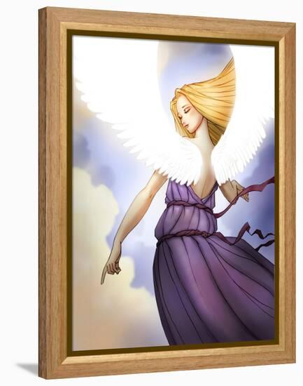 Angel Pointing-Harry Briggs-Framed Premier Image Canvas