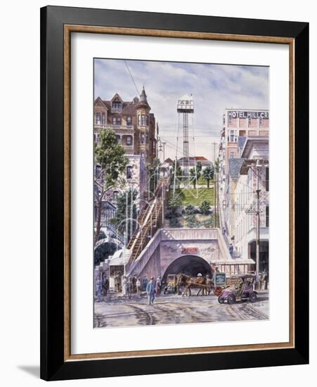 Angel's Flight, Ca. 1906-Stanton Manolakas-Framed Giclee Print