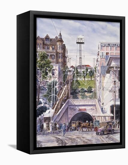 Angel's Flight, Ca. 1906-Stanton Manolakas-Framed Premier Image Canvas