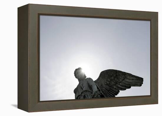 Angel's Wing, Statue, Copenhagen, Denmark, Scandinavia-Axel Schmies-Framed Premier Image Canvas