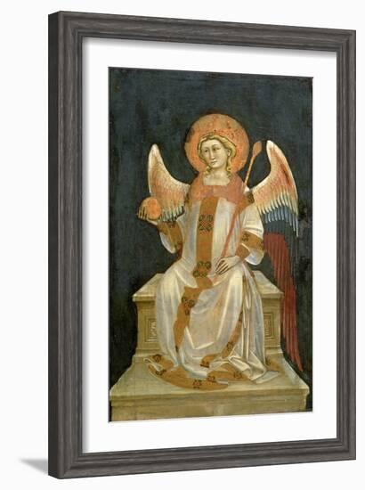 Angel Seated on a Throne, the Orb in One Hand, the Sceptre in the Other, C.1348-54-Ridolfo di Arpo Guariento-Framed Giclee Print