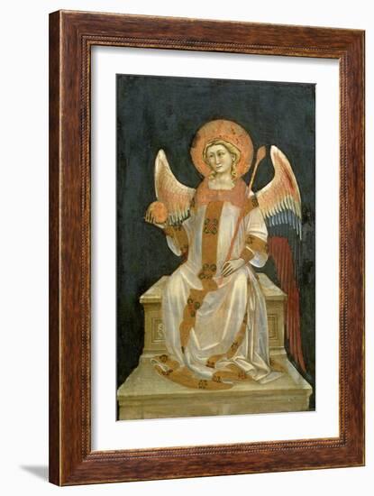 Angel Seated on a Throne, the Orb in One Hand, the Sceptre in the Other, C.1348-54-Ridolfo di Arpo Guariento-Framed Giclee Print