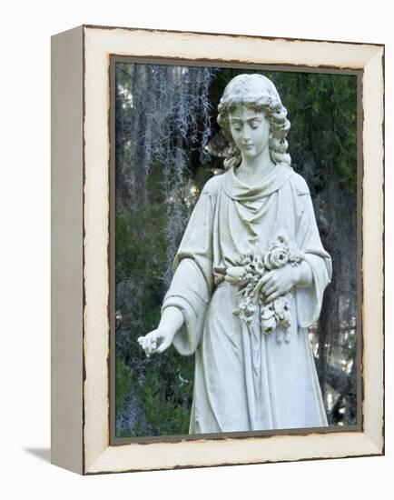 Angel Statue, Bonaventure Cemetary, Savannah, Georgia, USA-Rob Tilley-Framed Premier Image Canvas